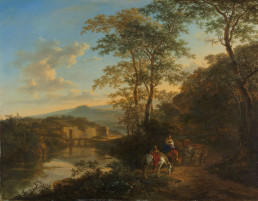 Italiaans landschap met de Ponte Molle Rijksmuseum