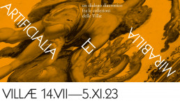 banner della mostra Artficialia et Mirabilia (Villa d'Este, 14 luglio - 5 novembre 2023)