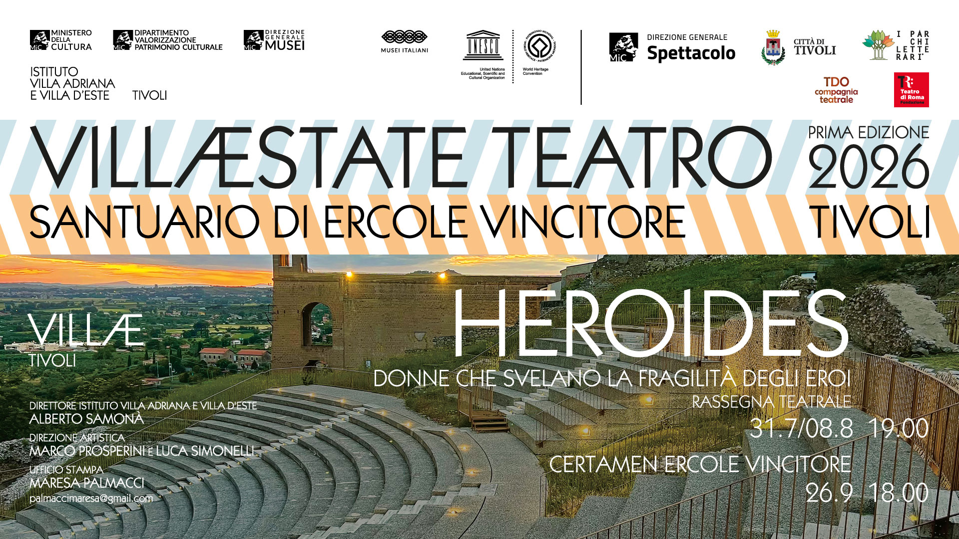 locandina dell'evento estate teatrale heroides