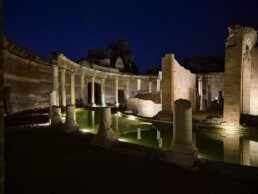 Villa Adriana, Teatro Marittimo_notturna